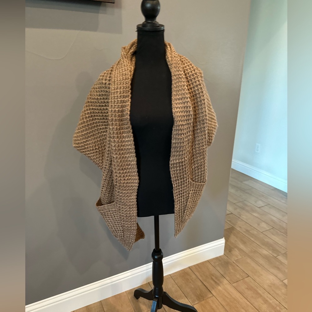 Khloe Brown Knit Sweater - Small
